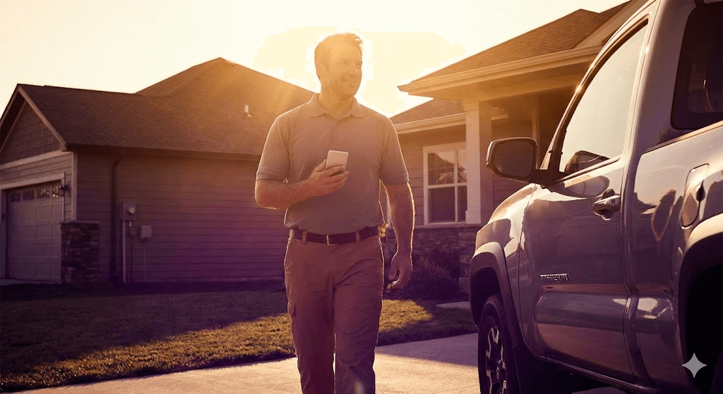 Relaxed inspector done for the day